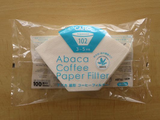 アバカ扇形コーヒーフィルター３〜５杯用 [100枚入り]