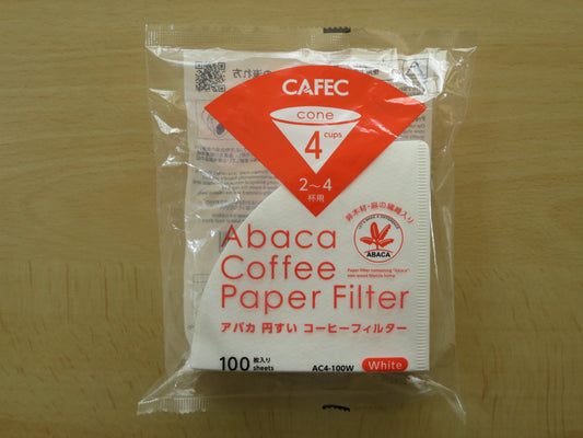アバカ円すいコーヒーフィルター２〜４杯用 [100枚入り]